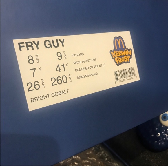 New in box Kerwin Frost McDonald’s Fry Guy shoes - Picture 14 of 14